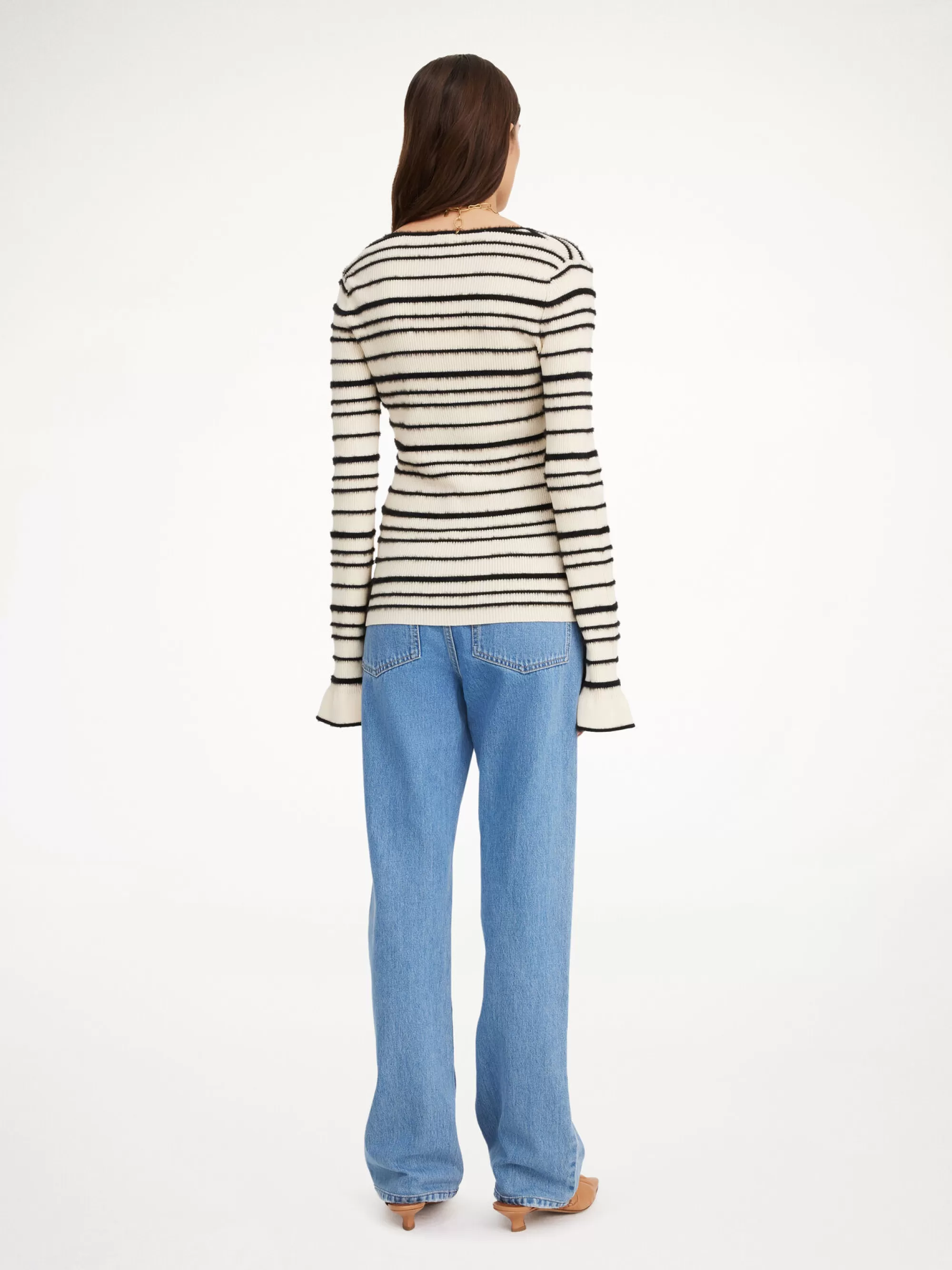 Discount By Malene Birger Morila Sweater Black stripe