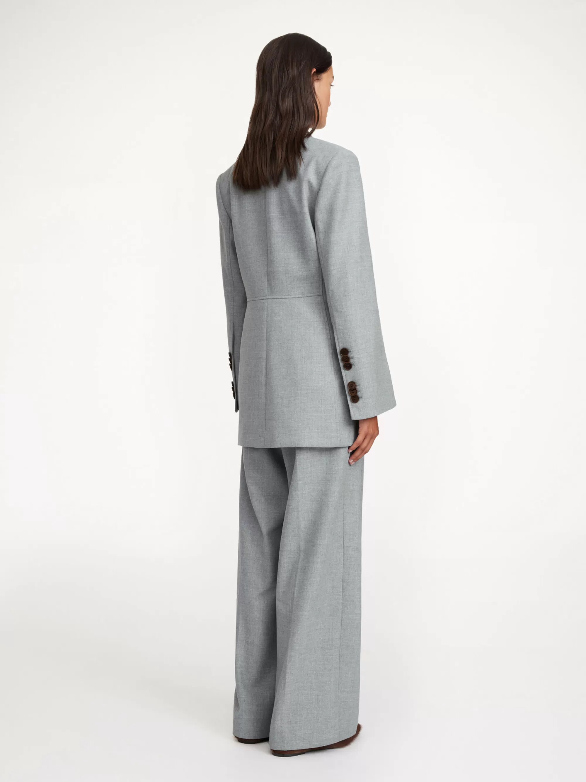 Clearance By Malene Birger Porter Blazer Grey Melange