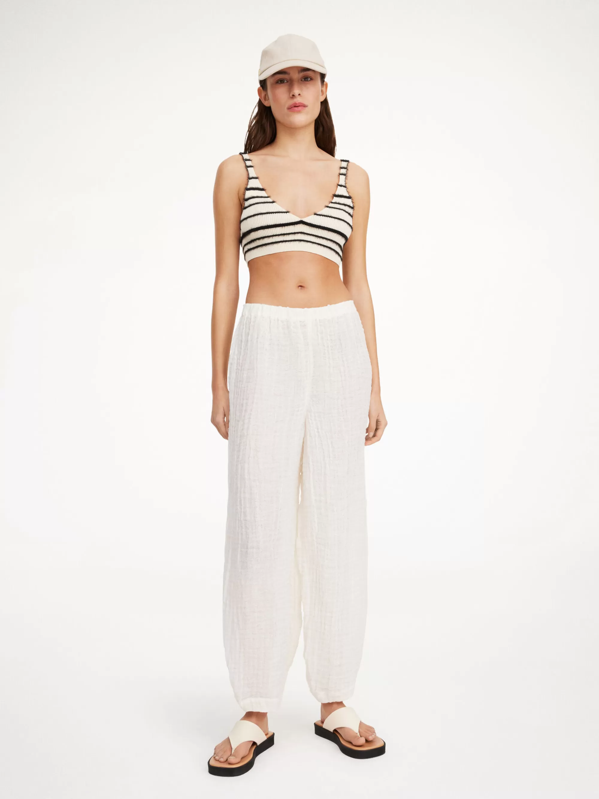 Sale By Malene Birger Reggie Bralette Black stripe