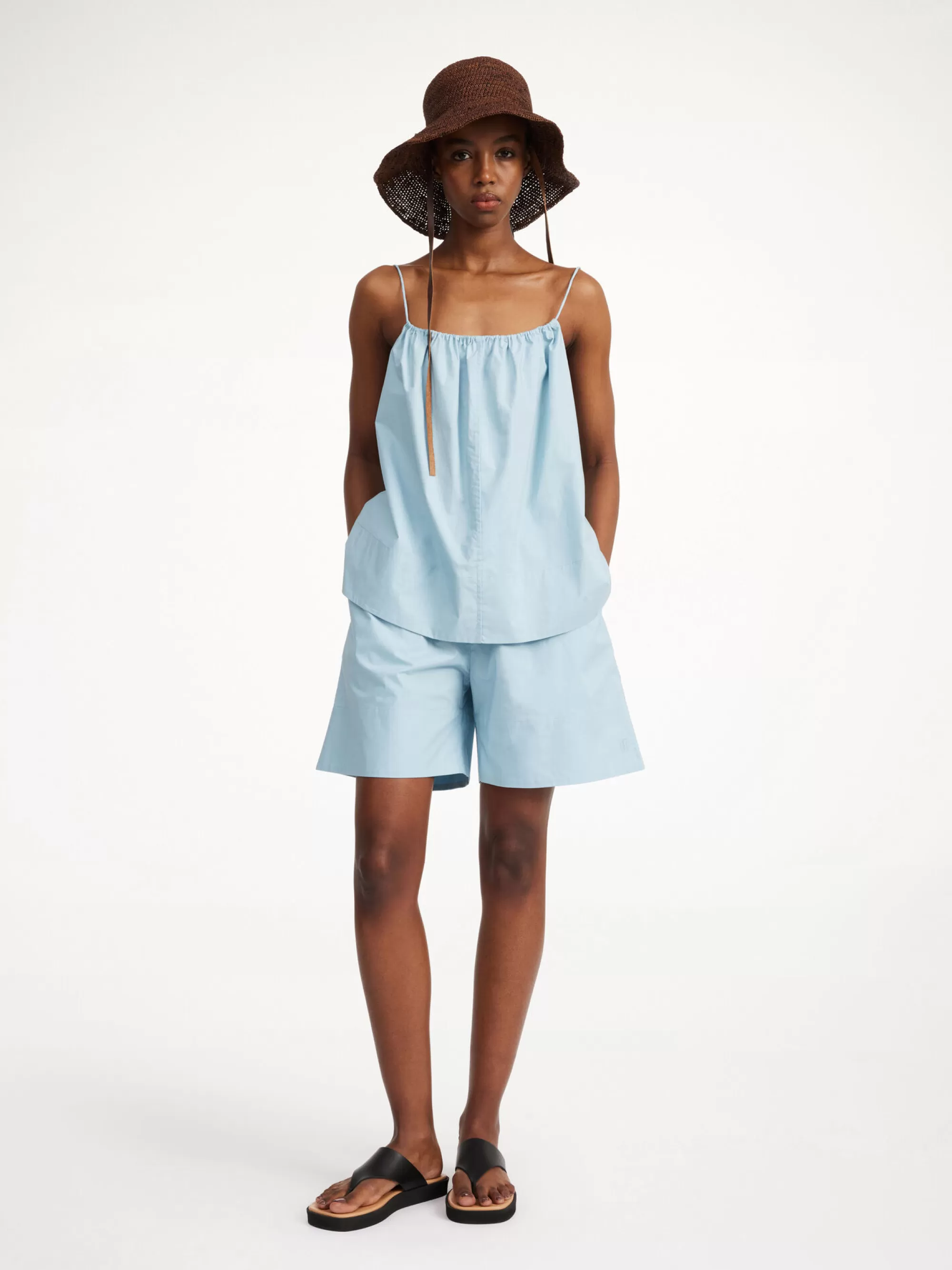 Fashion By Malene Birger Siona Shorts Hydra Blue