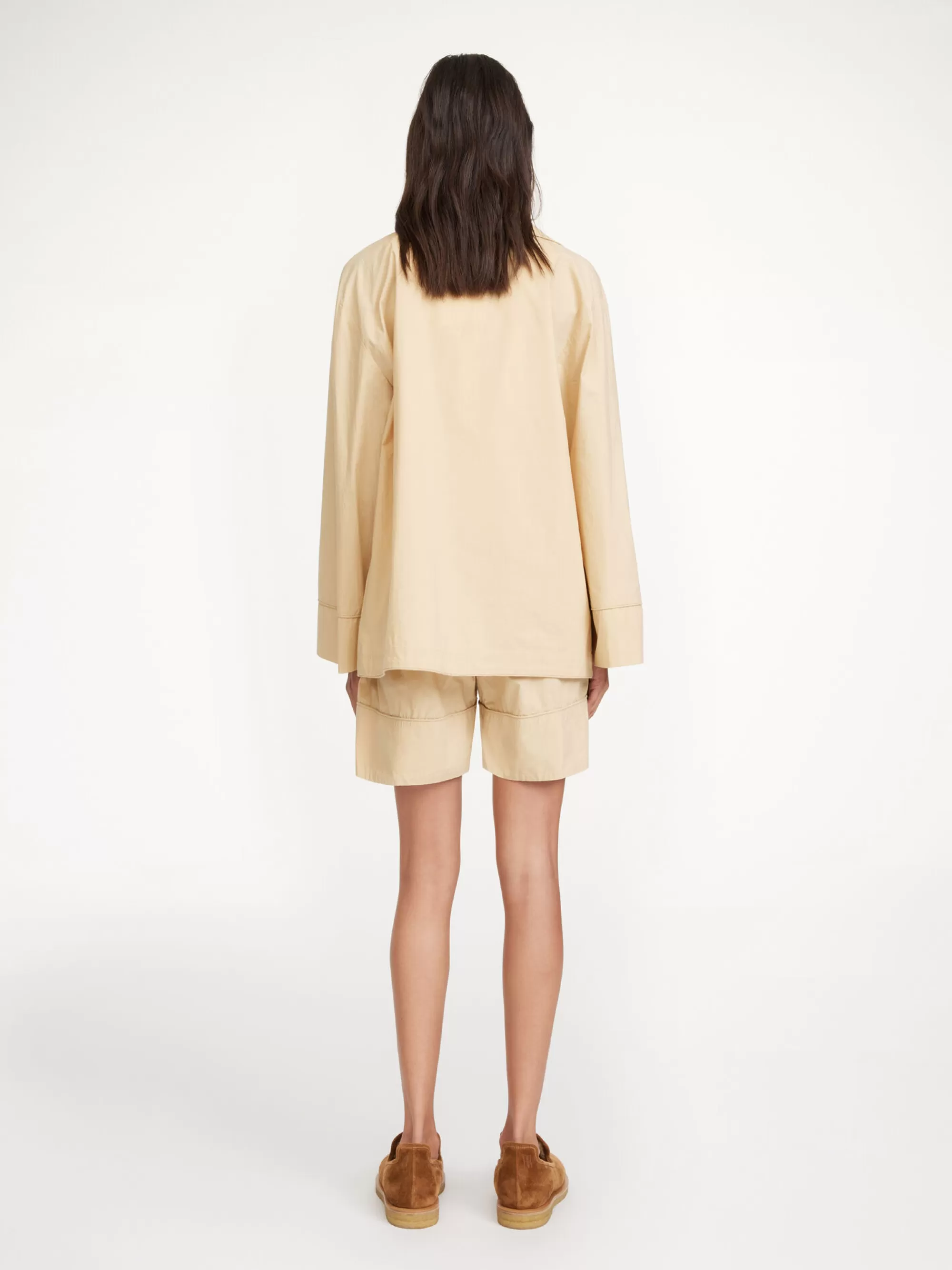 Clearance By Malene Birger Sionne Skjorte Dark Sand