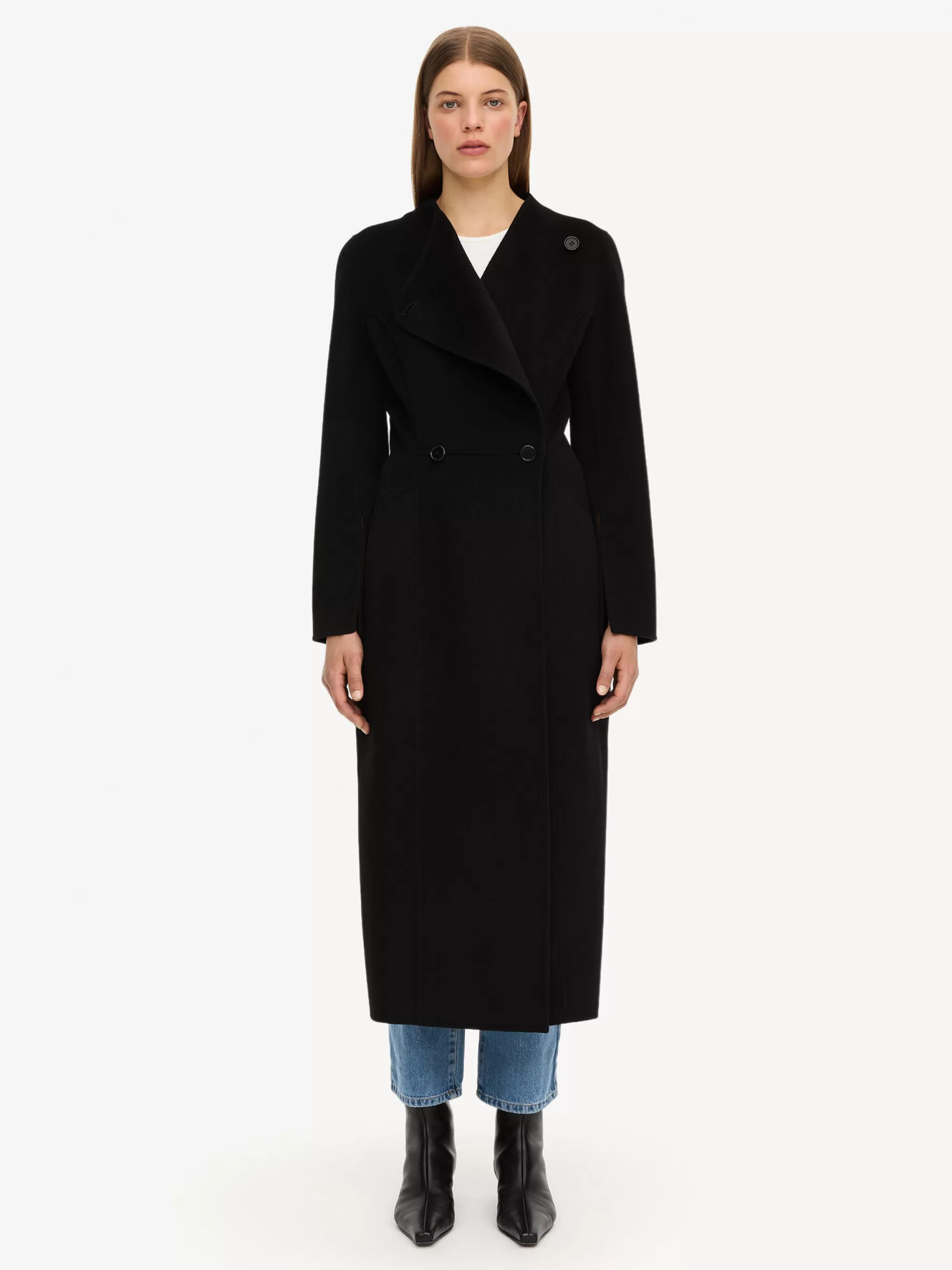 Shop By Malene Birger Sirrenas Uldfrakke Black