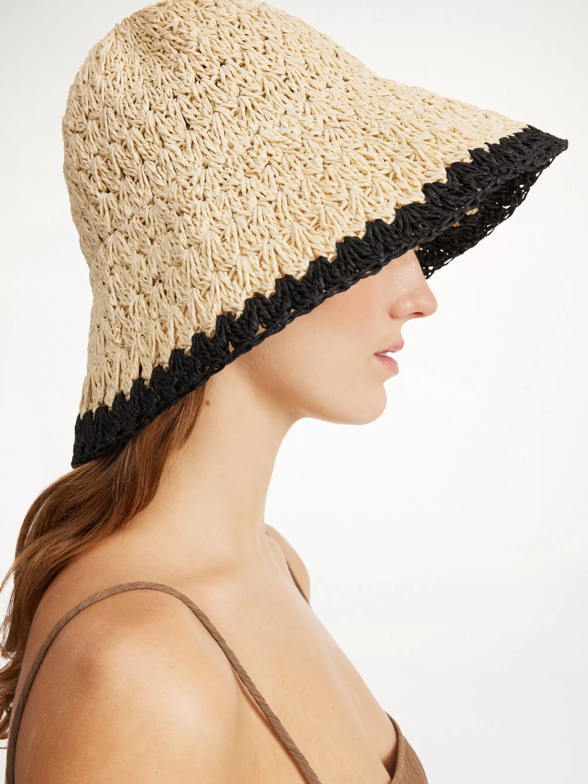 Best Sale By Malene Birger Strawie Hat Cream yellow