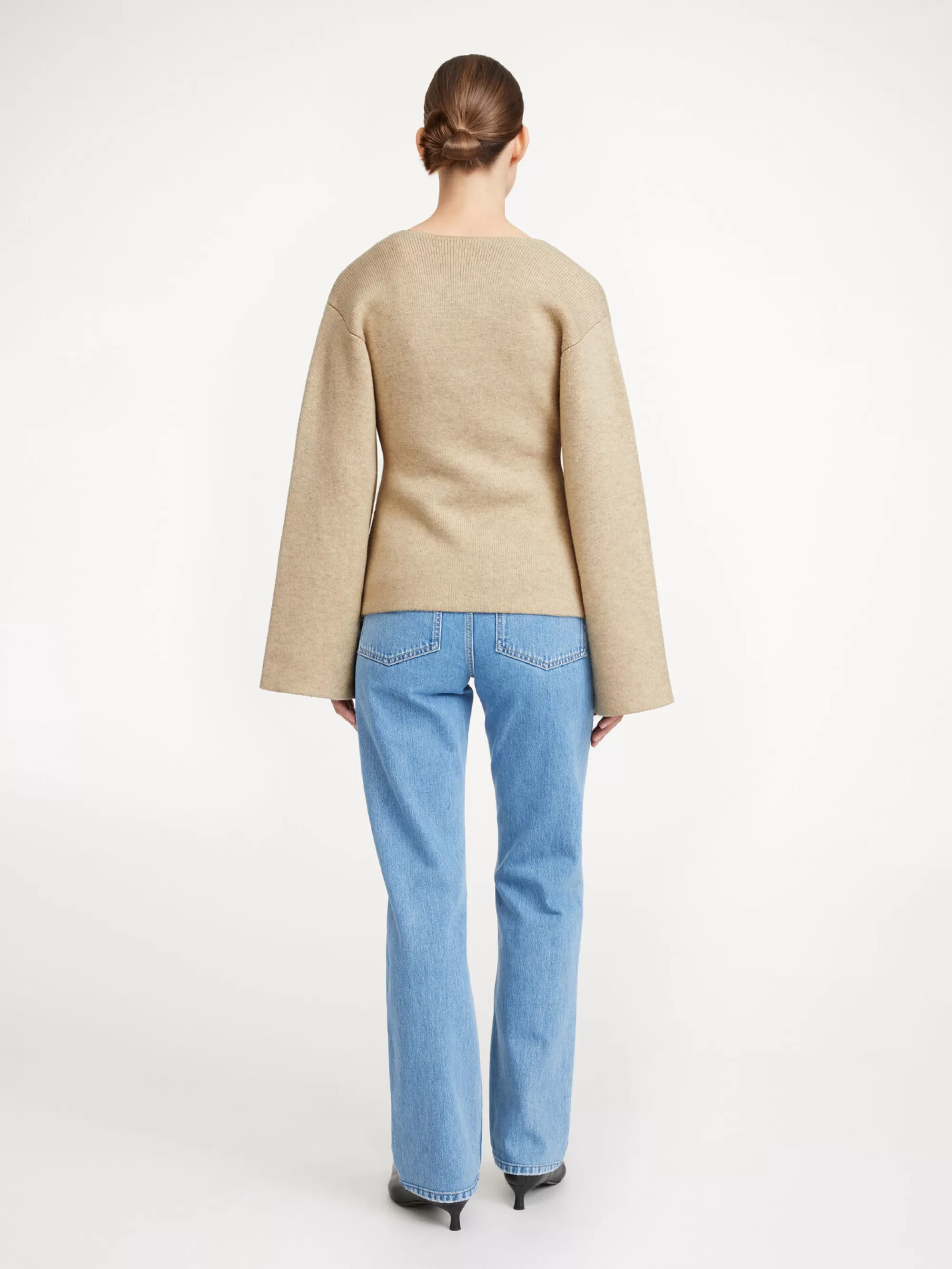 Store By Malene Birger Tinley Cardigan I Uld Twill Beige