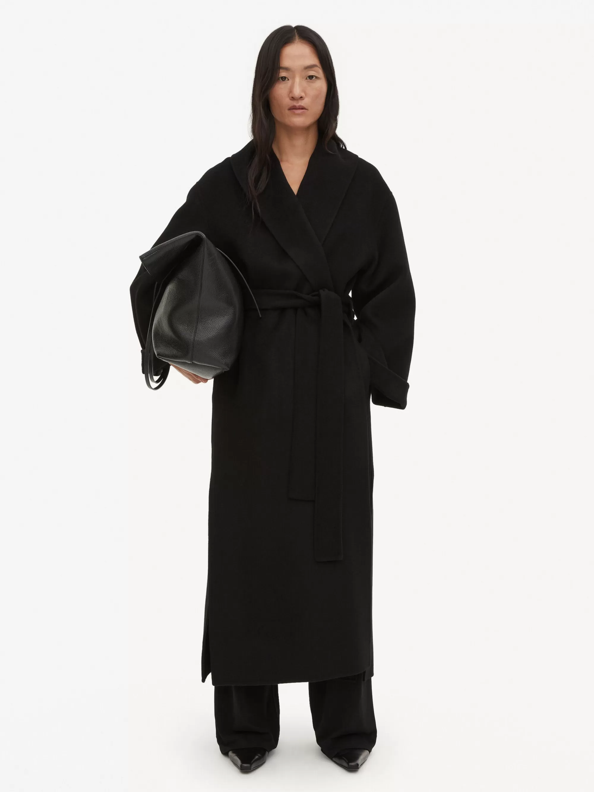 Best Sale By Malene Birger Trullem Uldfrakke Black