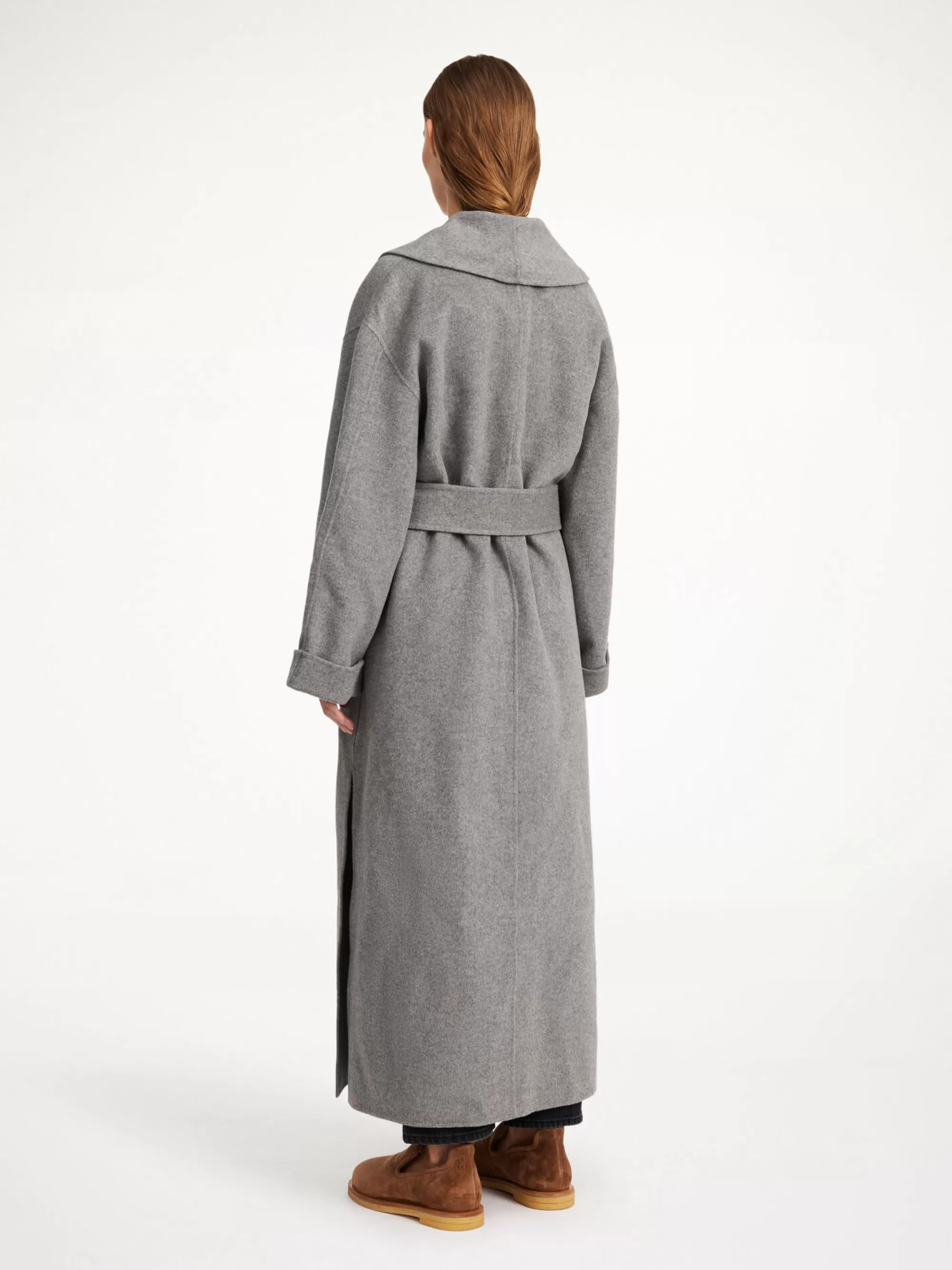 Best Sale By Malene Birger Trullem Uldfrakke Grey Melange